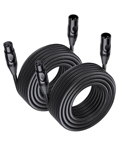 Lofree 2 Pack Xlr Microphone Cables 21 Awg Oxygen Free Copper Balanced Audio Cord