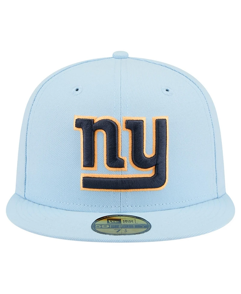 New Era Men's Coastal Blue York Giants 59FIFTY Fitted Hat