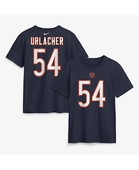 Nike Men's Brian Urlacher Navy Chicago Bears Retired Name Number T-Shirt