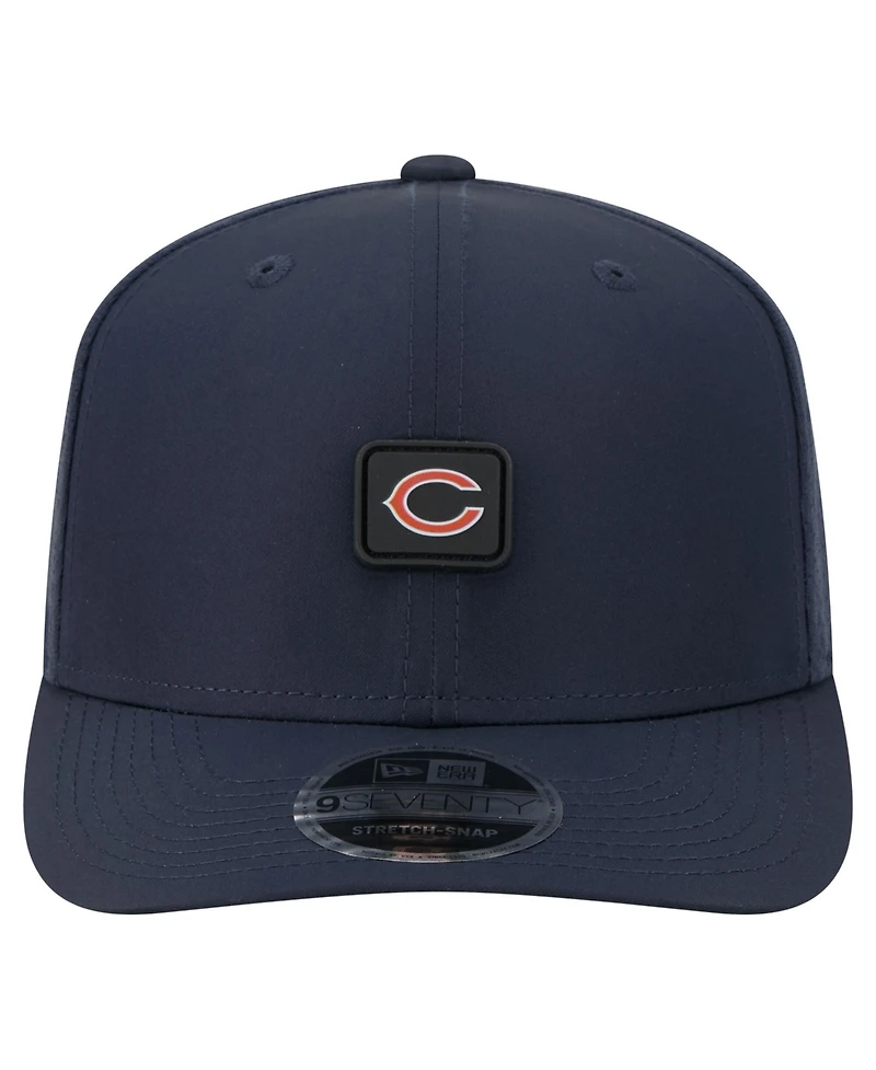 New Era Men's Navy Chicago Bears Micro Badge 9SEVENTY Adjustable Hat