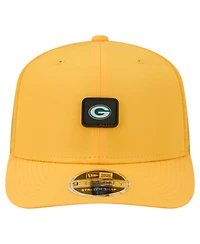 New Era Men's Gold Green Bay Packers Micro Badge 9SEVENTY Adjustable Hat