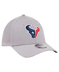 New Era Men's Gray Houston Texans 39THIRTY M-Crown Flex Fit Hat