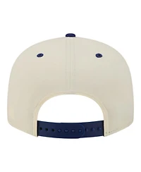 New Era Men's Cream Los Angeles Dodgers Oversized Slogan 9FIFTY Snapback Hat