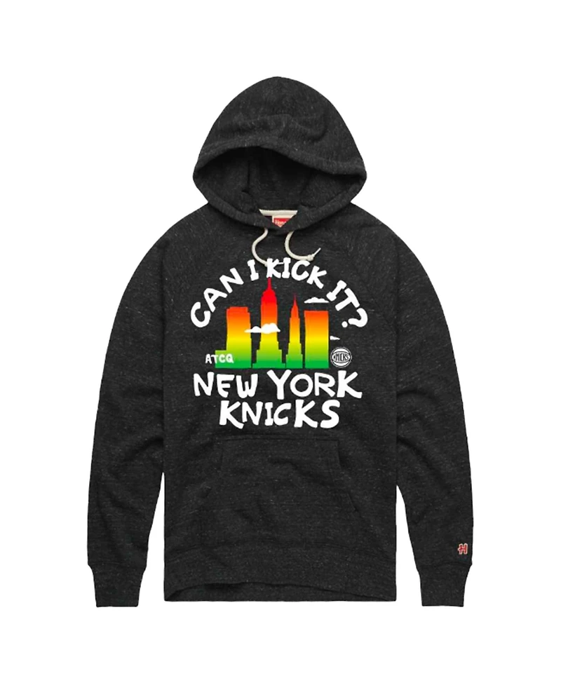 Homage Men's and Women's x A Tribe Called Quest Charcoal New York Knicks Can I Kick It Tri-Blend Hoodie