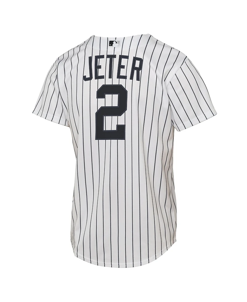 Nike Big Boys and Girls Derek Jeter White New York Yankees Home Replica Jersey