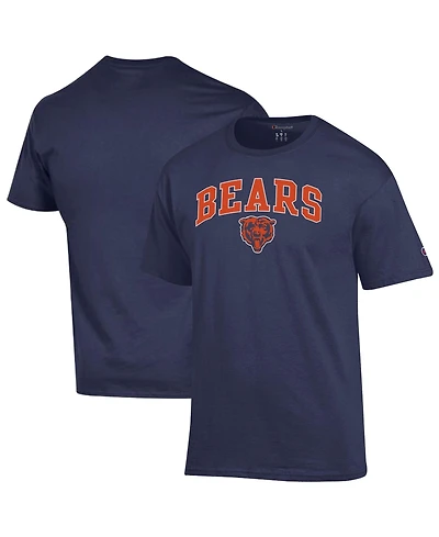 Champion Men's Navy Chicago Bears Arch Over Logo T-Shirt
