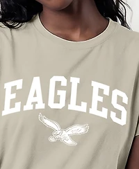 Champion Women's Light Brown Philadelphia Eagles Cocoa Butter T-Shirt