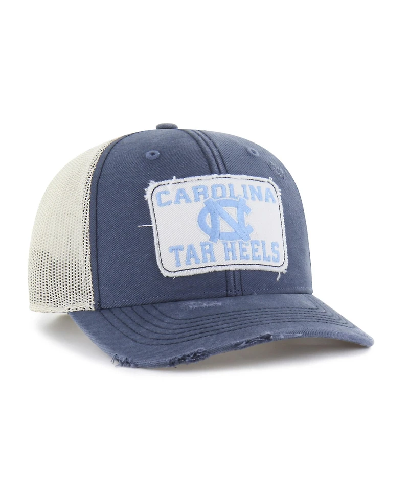 47 Brand Men's and Women's Navy North Carolina Tar Heels Egremont Well-Worn Adjustable Trucker Hat