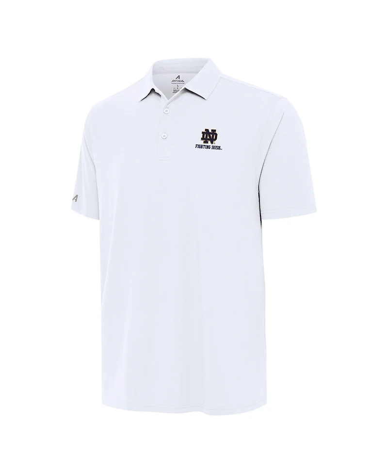 Antigua Men's White Notre Dame Fighting Irish Era Polo Shirt