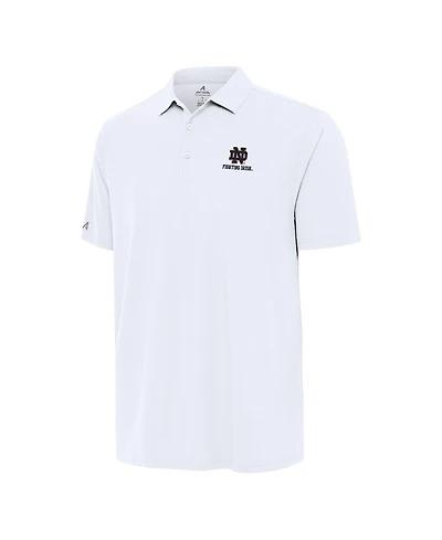 Antigua Men's White Notre Dame Fighting Irish Era Polo Shirt