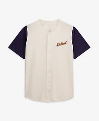 Fanatics Men's Cream Detroit Tigers Big Tall Full-Button Jersey