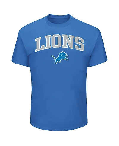Fanatics Men's Blue Detroit Lions Big Tall Arch Logo T-Shirt