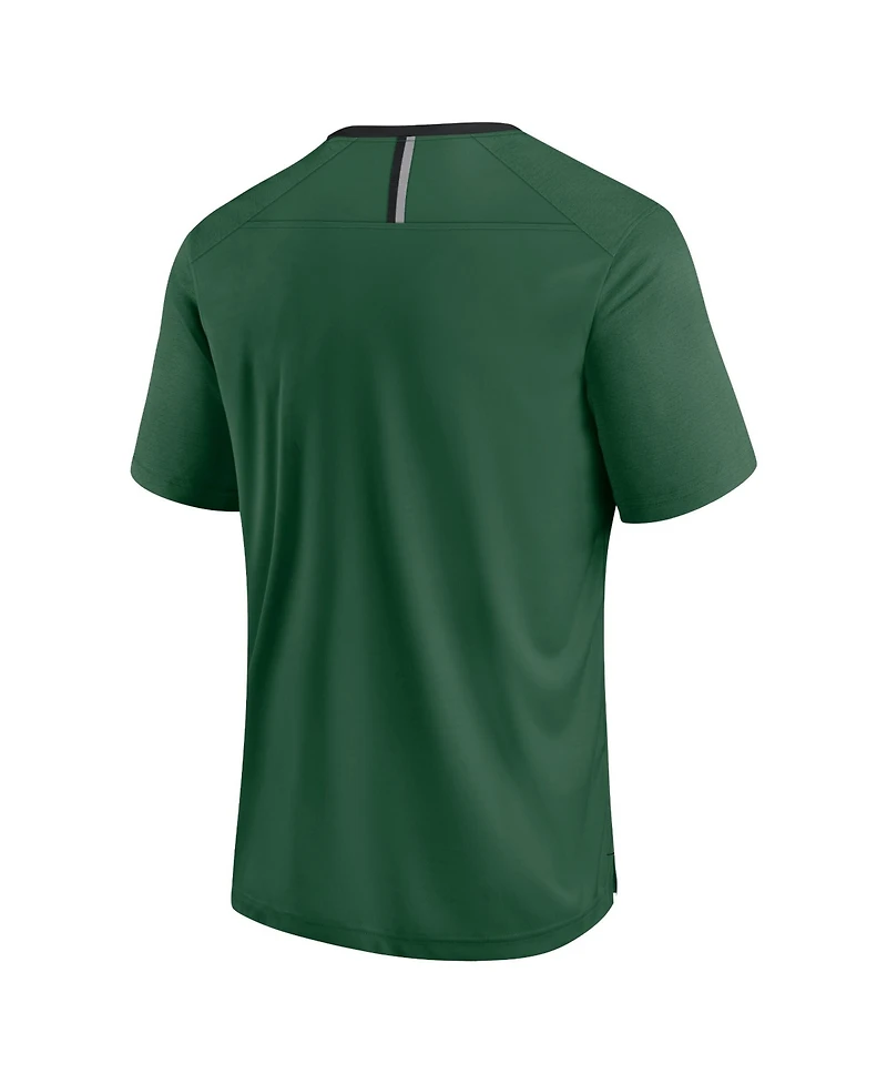 Fanatics Men's Green New York Jets Defender Fade Slant T-Shirt