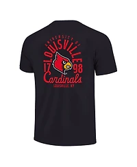 Image One Big Boys and Girls Black Louisville Cardinals Comfort Colors Mascot Overlay T-Shirt
