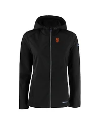 Cutter Buck Women's Black San Francisco Giants Evoke Eco Softshell Recycled Full-Zip Jacket