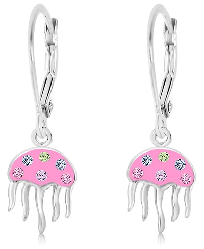 Chanteur Kids Jellyfish Hypoallergenic Earrings for Girls with Sterling Silver Leverbacks