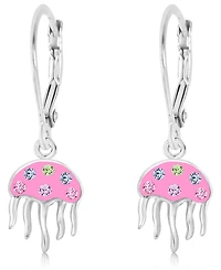 Chanteur Kids Jellyfish Hypoallergenic Earrings for Girls with Sterling Silver Leverbacks