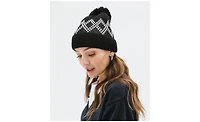 Gigi Pip Women's Retro Ski Style Winter Hat with Fluffy Yarn Pom