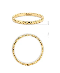 Devata Heart Band Ring 14K Gold