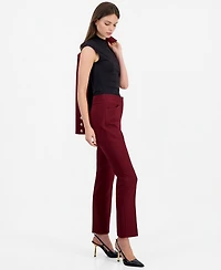 Tahari Asl Women's Flared-Leg Mid-Rise Pants