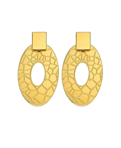 Swanky Designs Amani Mirror Lightweight Acrylic Statement Earrings