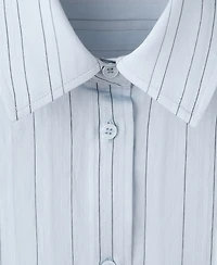 Mango Women's Oversize Striped Shirt