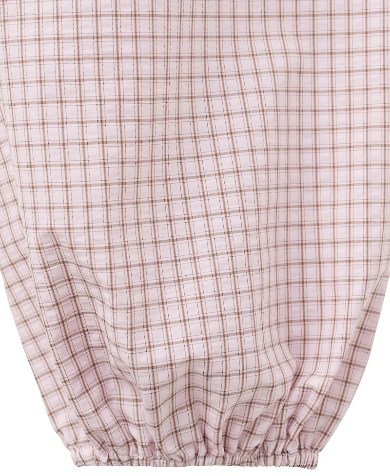 Mango Women's Mid-Rise Plaid Baggy Pants