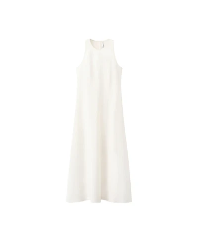 Mango Women's Crewneck Sleeveless A-Line Dress