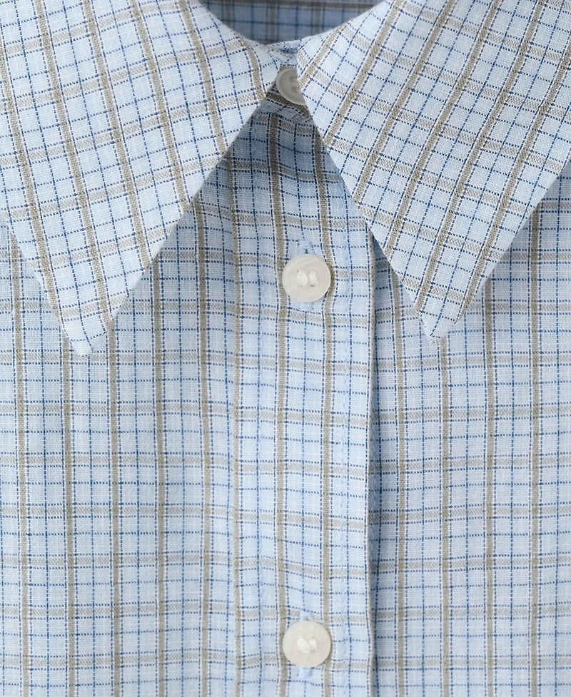 Mango Women's Check Cotton Shirt