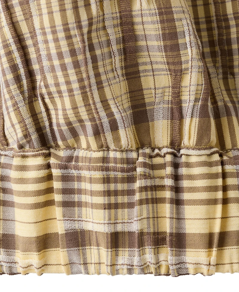 Mango Women's Plaid Halter Top