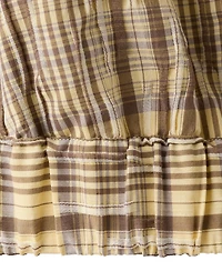 Mango Women's Plaid Halter Top
