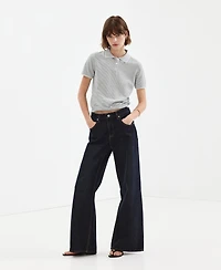 Mango Women's Knitted Polo-Neck Sweater