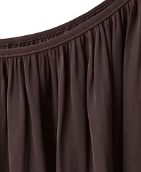 Mango Women's Ruched Asymmetrical Pleated Dress