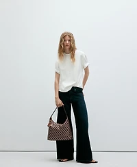 Mango Women's Medium Logo Shoulder Bag