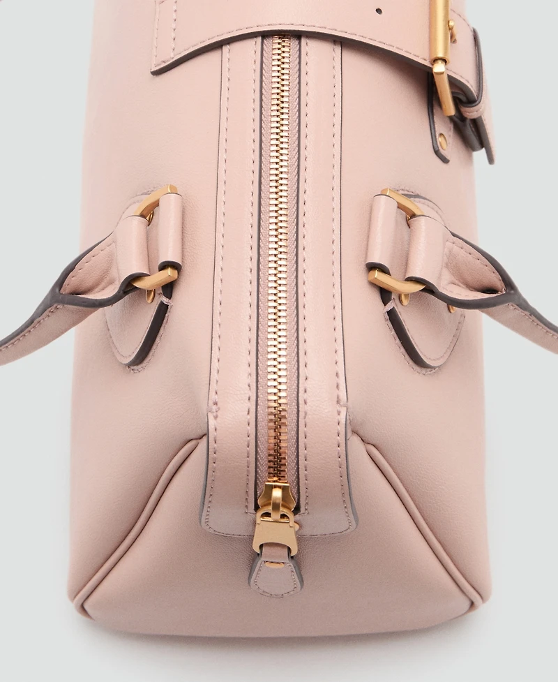 Mango Women's Large Buckle Bowling Bag