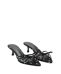 Mango Women's Bow Detail Heeled Sandals