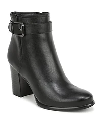 Naturalizer Women's Solana Block Heel Zipper Short Booties