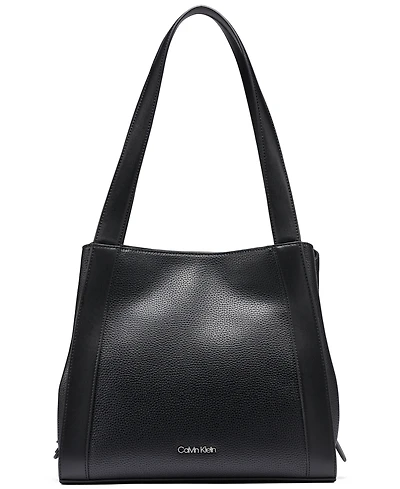 Calvin Klein Masie Magnetic Snap Medium Tote Handbag