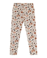Deux par Big Girls Cotton Leggings with Squirrel Print