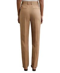 Reiss Women's Wool-Blend Slim-Fit Mid-Rise Pants, 28" Inseam