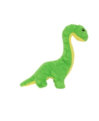 Mighty Jr Dinosaur Brachiosaurus 2 Pack, Durable Plush Squeaky Dog Toy