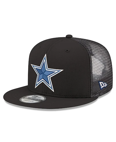 New Era Men's Black Dallas Cowboys Core Team 9FIFTY Trucker Snapback Hat