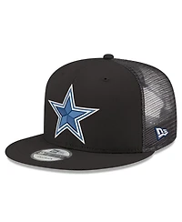 New Era Men's Black Dallas Cowboys Core Team 9FIFTY Trucker Snapback Hat