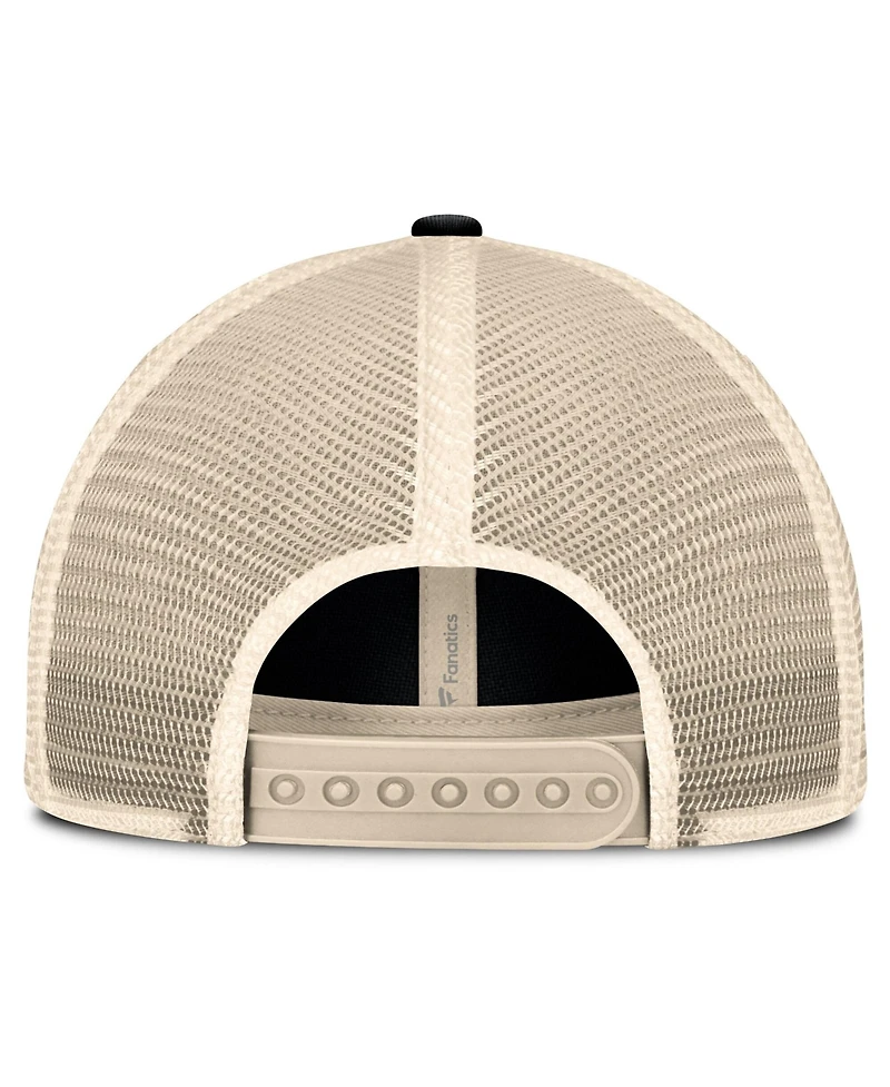 Fanatics Men's Black/Natural Philadelphia Flyers Rival Trucker Adjustable Hat