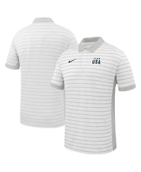 Nike Men's White Team Usa Victory Stripe Dri-fit Polo Shirt