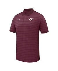 Nike Men's Garnet Virginia Tech Hokies Victory Stripe Dri-fit Polo Shirt