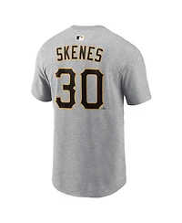 Nike Men's Paul Skenes Heather Gray Pittsburgh Pirates Name & Number T-Shirt