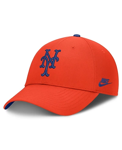 Nike Men's Orange New York Mets Cooperstown Club Dri-fit Adjustable Hat