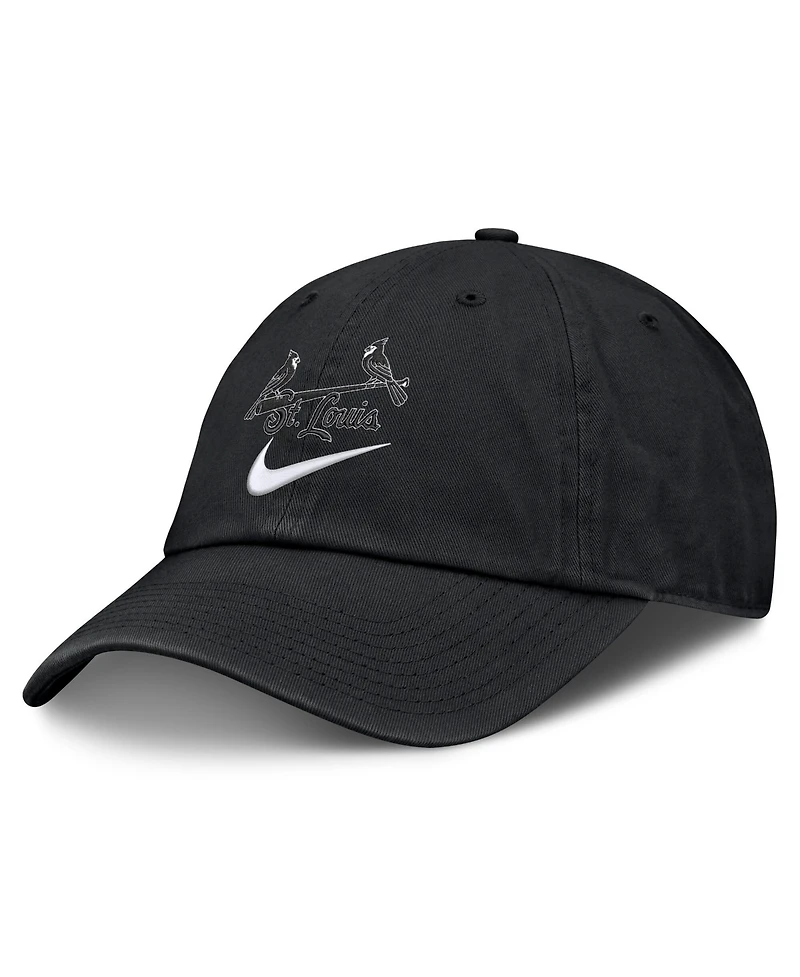 Nike Men's Black St. Louis Cardinals Primetime Club Adjustable Hat