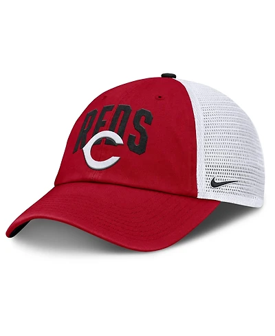 Nike Men's Red Cincinnati Reds Primetime Club Adjustable Trucker Hat